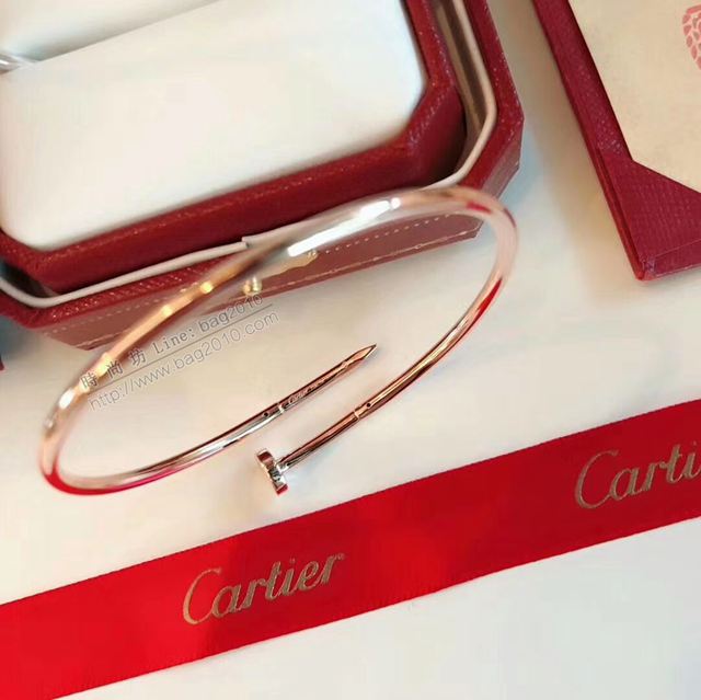 Cartier首飾 卡地亞專櫃新款 細膩細版 釘子手鐲  zgk1446